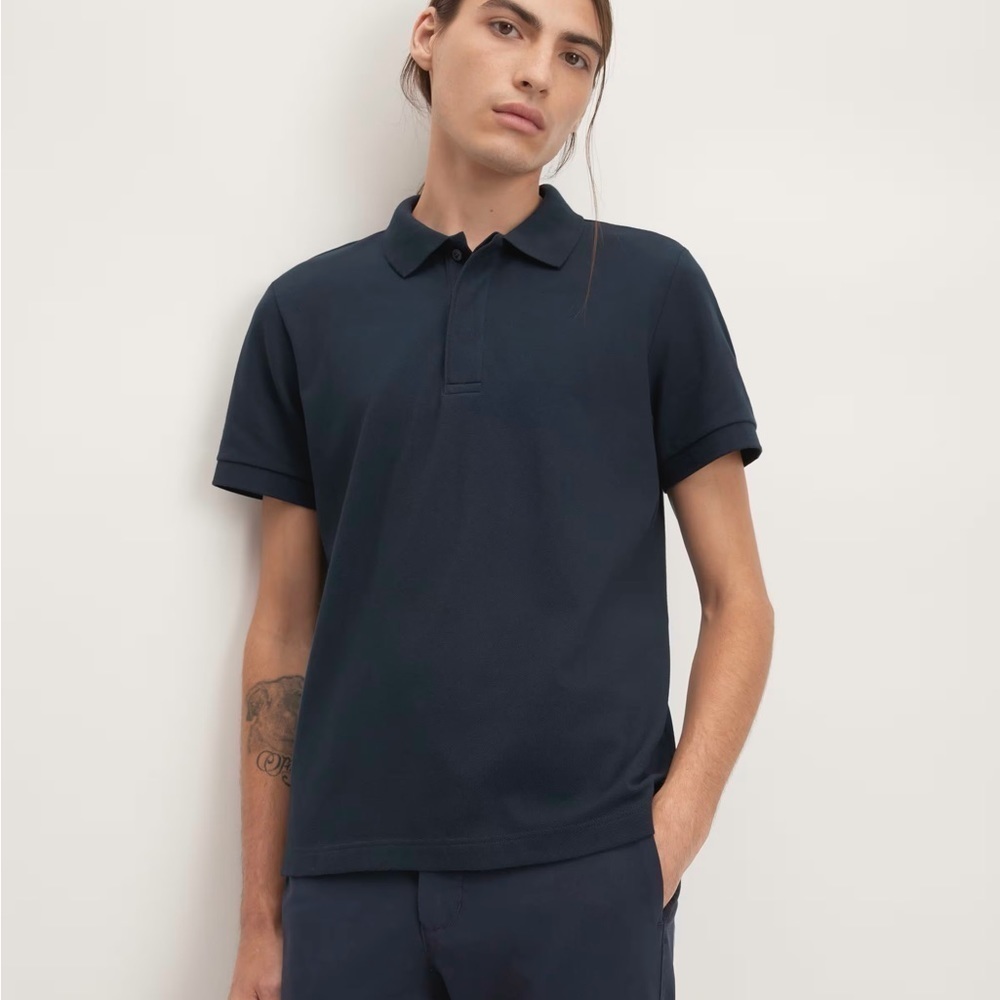 EVERLANE Shirt Men's Performance Polo Cotton Short Sleeve Casual NWOT XXL